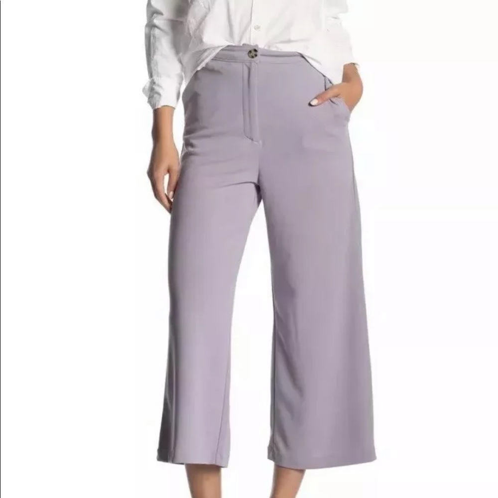 Good Luck Gem High Waist Culotte Pants Lavender